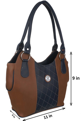 

FD Fashion Soft Luggage Shoulder Bag(Tan, Blue), Blue;tan