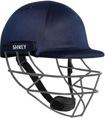 Shrey Performance mild Steel Visor Cricket Helmet Youth Cricket Helmet(Navy Blue)