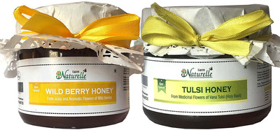 

Farm Naturelle 2x400Gms Forest-Vana Tulsi Flower Honey and Wild Berry (Sidr) Forest Flower Honey Combo & Cinnamon Powder (High Medicinal value and Aphrodisiac Properties)(800 g, Pack of 2)