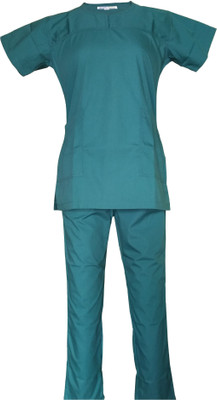 

LOYAL NEEDS Scrub Suit Female ( PG-L ) Shirt, Pant Hospital Scrub(Pine Green L)