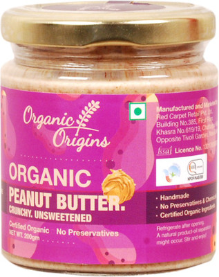 

Organic Origins Organic peanut butter crunchy (unsweetened) 200 g