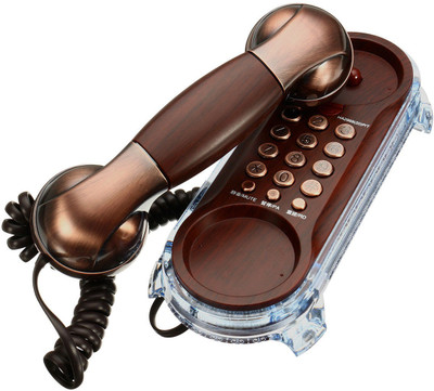 

Lemish Ringer LED Indication Corded Landline KX-T777 Telephone -Copper color Corded Landline Phone(Copper)