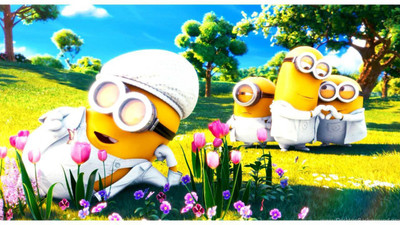 

Gallery 83 ® minions wallpaper laptop decal, laptop sticker (15 inch x 10 inch) 4448 vinyl laptop skin 15.6 HD High Quality Eco vinyl Laptop Decal 15.6