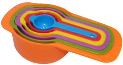 StealODeal 6Pcs Multicolor Spoon and Measuring Cup Set(250 ml, 125 ml, 85 ml, 60 ml, 15 ml, 7.5 ml)