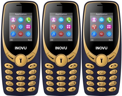 

Inovu A1s Pack of Three Mobiles(Blue&Gold$$Blue&Gold$$Blue&Gold)