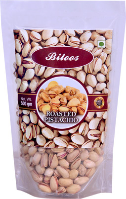

Biloos Roasted Pista 500gm Pistachios(500 g, Pouch)