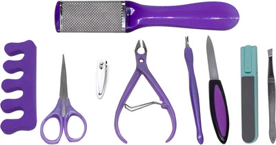 

AASA Professional Manicure And Pedicure Tools kits,Foot File Combos For Men And Women, (Set of 9 pcs)(50 g, Set of 9)