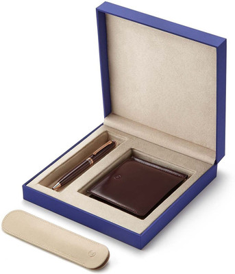 

Lapis Bard Contemporary Merlot Rose Gold Trims Ballpoint Pen With Savile Row Money Clip Wallet Pen Gift Set(Pack of 2)