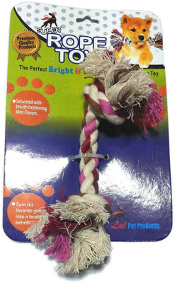 Super Dog Cotton, Rubber Tug Toy For Dog