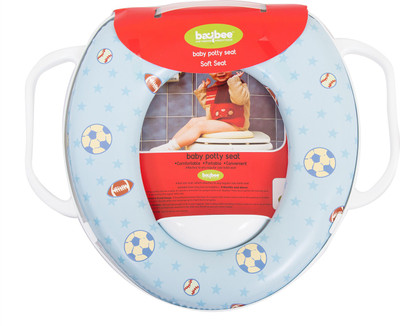 

Baybee Portable Potty Training Seat | Toddler Toilet Training Soft Potty Seat Ring | Fits Round and Oval Toilets for Boys and Girls Potty Seat(Blue)