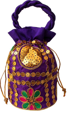 

Milan's creation TIKIPOT002BL Potli(Purple)