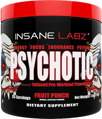 

Insane Labz Psychotic (Fruit Punch) Creatine(217 g, Fruit Punch)