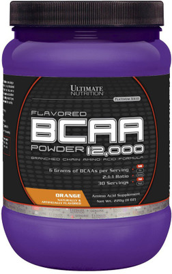 

Ultimate Nutrition Flavored BCAA Powder 12,000 228 g, 30 Servings, Orange BCAA(228 g, Orange)