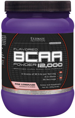 Ultimate Nutrition Flavored BCAA Powder 12,000 228 g, 30 Servings, Pink Lemonade BCAA(228 g, Pink Lemonade)