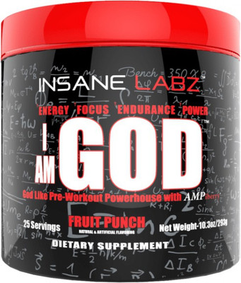 

Insane Labz I am God (Fruit Punch) Creatine(293 g, Fruit Punch)