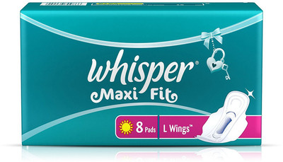 

Whisper Maxi Fit L-8 Pad With Wings Sanitary Pad