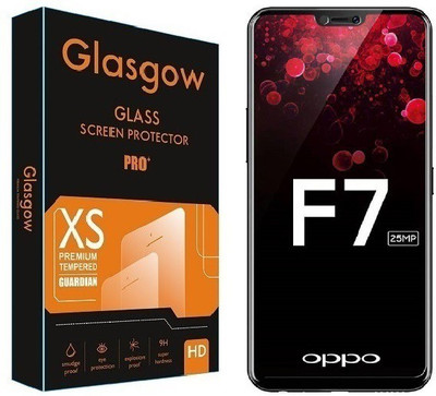 Glasgow Edge To Edge Tempered Glass for OPPO F7(Pack of 1)