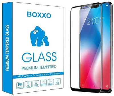 Boxxo Edge To Edge Tempered Glass for Vivo V9(Pack of 1)