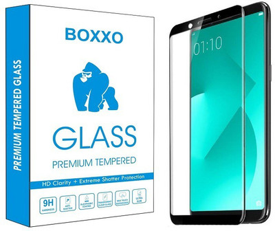 Boxxo Edge To Edge Tempered Glass for Oppo A83(Pack of 1)