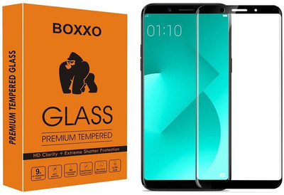 Boxxo Edge To Edge Tempered Glass for Oppo A83(Pack of 1)