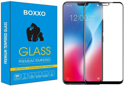 Boxxo Edge To Edge Tempered Glass for Vivo V9(Pack of 1)