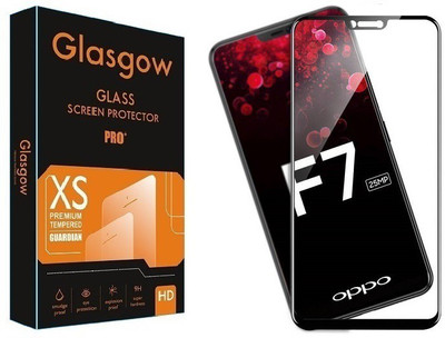 Glasgow Edge To Edge Tempered Glass for OPPO F7(Pack of 1)