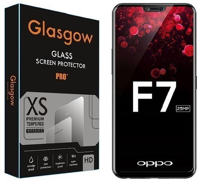 Glasgow Edge To Edge Tempered Glass for OPPO F7(Pack of 1)