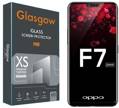 Glasgow Edge To Edge Tempered Glass for OPPO F7(Pack of 1)