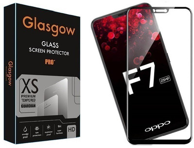 Glasgow Edge To Edge Tempered Glass for OPPO F7(Pack of 1)