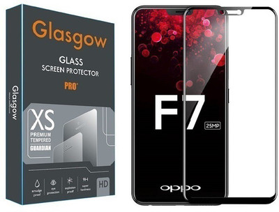 Glasgow Edge To Edge Tempered Glass for OPPO F7(Pack of 1)
