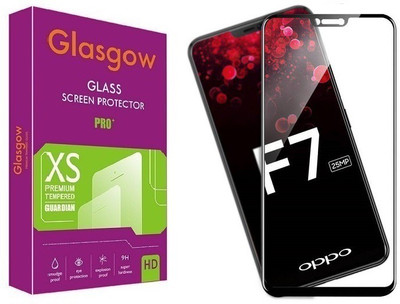 Glasgow Edge To Edge Tempered Glass for OPPO F7(Pack of 1)