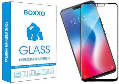 Boxxo Edge To Edge Tempered Glass for Vivo V9(Pack of 1)