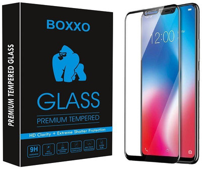 Boxxo Edge To Edge Tempered Glass for Vivo V9(Pack of 1)