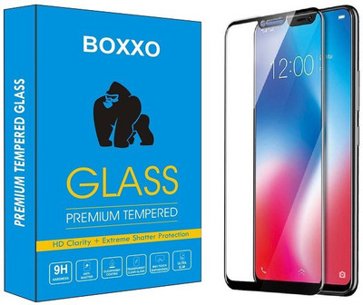 Boxxo Edge To Edge Tempered Glass for Vivo V9(Pack of 1)