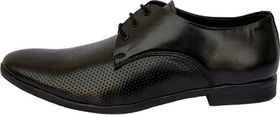 

BADFOOT BADFOOT Men's Black Formal Shoes Lace Up For Men(Black
