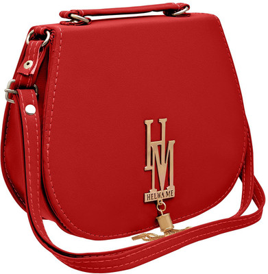 

BUY FOR CHANGE LLP Women Casual Red PU Sling Bag