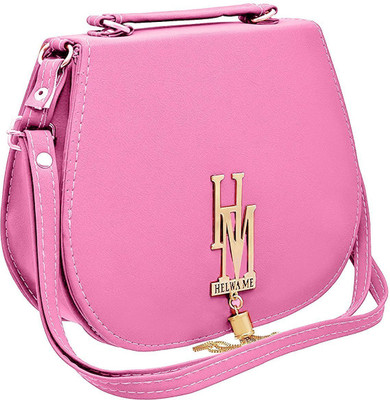 

BUY FOR CHANGE LLP Girls Casual Pink PU Sling Bag