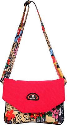 

Roshiaaz Women Casual Pink Canvas Sling Bag