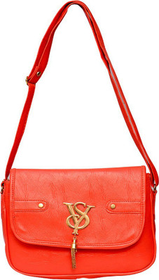 

Roshiaaz Girls Casual Red PU Sling Bag