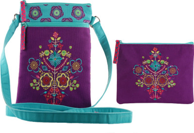 

pinaken Women Casual Multicolor Canvas Sling Bag