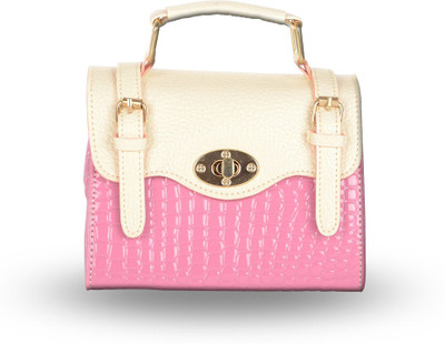 

VIOLET Girls Casual Pink PU Sling Bag