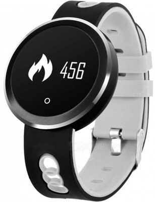 

VibeX ® IP68 Waterproof Intelligent Heart Rate Monitor Smart Bracelet Wristwatch(Black Strap, Size : Free Size), Jet
