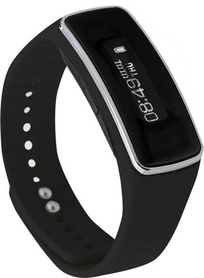 

VibeX ® BLUETOOTH 4.0 SLEEP MONITOR SMART WRISTBAND SEDENTARY REMIND BRACELET(Black Strap, Size : Free Size), Raisin