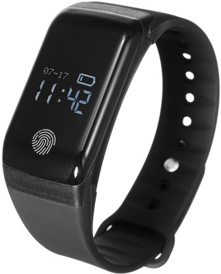 

VibeX ® X1 Plus PPG Blood Pressure Heart Rate Monitor Fitness Tracker Sport Bluetooth Smart Wristband(Black Strap, Size : Free Size), Techno