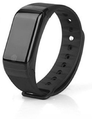 

VibeX ™ Heart Rate Monitor Smart Wristband Bluetooth4.0 Waterproof Smart Bracelet Blood Fitness Tracker Smart(Black Strap, Size : Free Size), Hot black