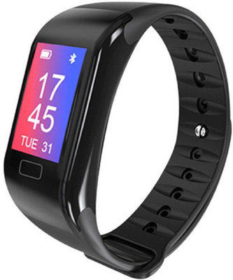 

VibeX ® Getfit 3.0 new S1 bt 4.0 5.0 smartband with blood pressure and heart rate monitor(Black Strap, Size : Free Size), Ebony