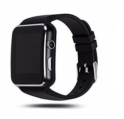 

GUG X6 Curved TouchScreen Bluetooth Smartwatch With Sim Card, TF/SD Card, Mini Stealth Camera, Real Time Pedometer and Active Sleep Monitoring & Social Media Applications (Dailar Black) Smartwatch(Black Strap Free Size)