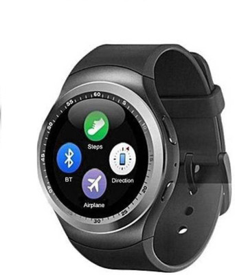

Ruhi Round Bluetooth Smartwatch with SIM Card Slot Smartwatch (Black Strap Free Size) Smartwatch(Black Strap Free Size)