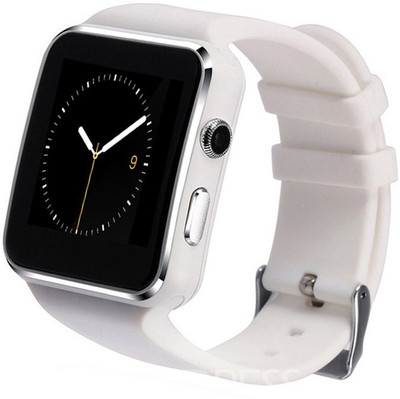 

MI-STS X6 Bluetooth Smartwatch White Smartwatch(Black Strap Free Size)