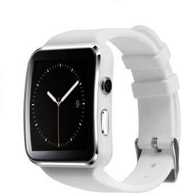 

Ruhi X6 Bluetooth Smart Watch Smartwatch(White Strap Free Size)